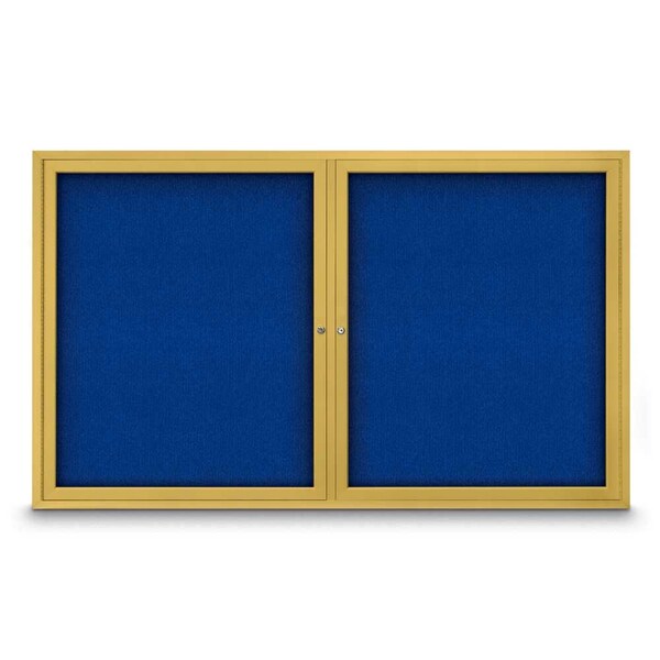 Sliding Door Indoor Enclosed Corkboard, 9